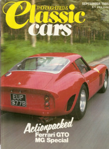 THOROUGHBRED & CLASSIC CARS 1985 SEPT - MG Spcl, WARWICK